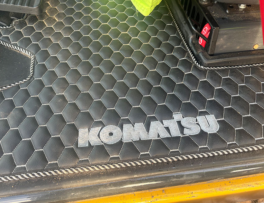 Maskinerne fra Komatsu er udstyret, som maskinførerne har ønsket det.